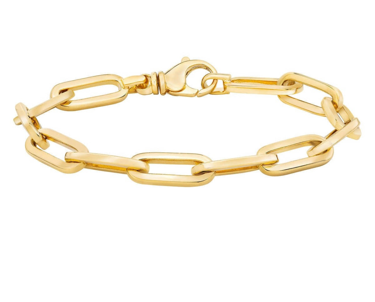 Dainty Gold Bracelet for Women 14K Gold Plated Lightweight Chain